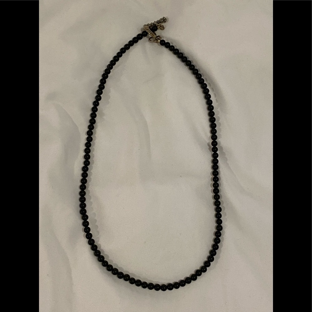 KINGBABY mens/womens black onyx beaded necklace